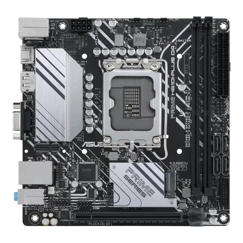 Mb Asus H610 Intel S-1700 14a Gen /2x Ddr4 3200 /hdmi /dp /d-sub /m.2 /2x Usb 3.2 /mini Itx /gama Basica