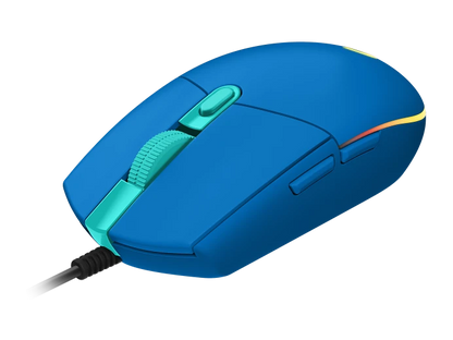 Mouse Gaming Logitech G203 Rgb Lightsync Optico Usb Alambrico 6 Botones Programables Azul