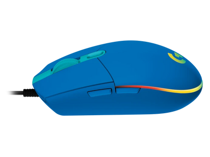 Mouse Gaming Logitech G203 Rgb Lightsync Optico Usb Alambrico 6 Botones Programables Azul