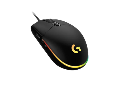 Mouse Gaming Logitech G203 Rgb Lightsync Optico Usb Alambrico 6 Botones Programables Negro