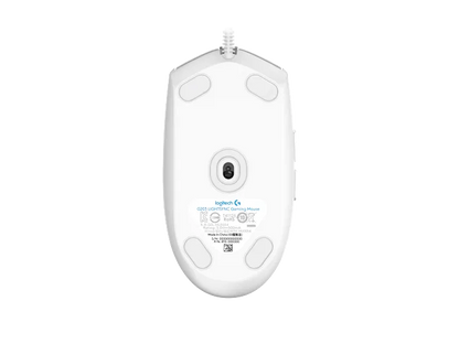 Mouse Gaming Logitech G203 Rgb Lightsync Optico Usb Alambrico 6 Botones Programables Blanco