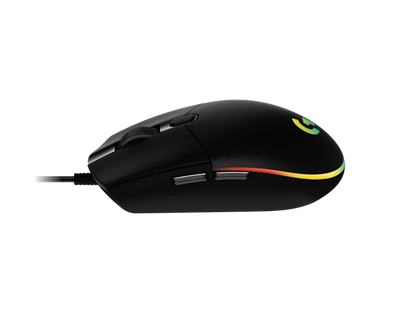 Mouse Gaming Logitech G203 Rgb Lightsync Optico Usb Alambrico 6 Botones Programables Negro