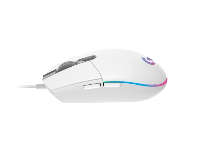 Mouse Gaming Logitech G203 Rgb Lightsync Optico Usb Alambrico 6 Botones Programables Blanco