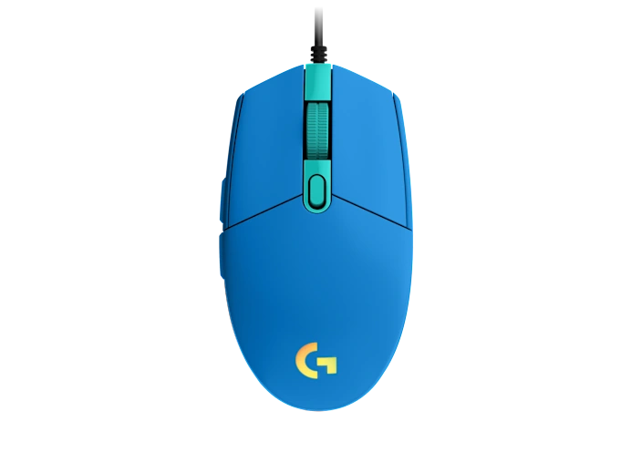 Mouse Gaming Logitech G203 Rgb Lightsync Optico Usb Alambrico 6 Botones Programables Azul