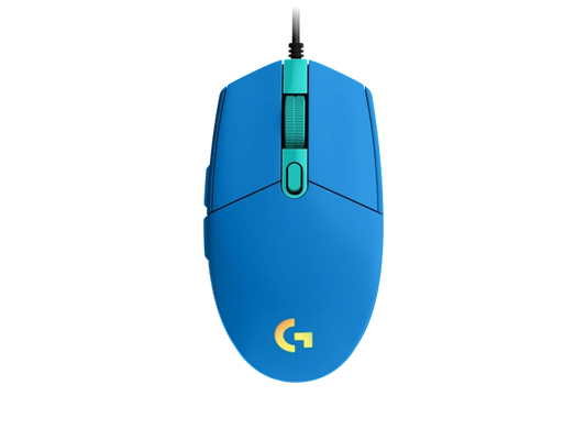 Mouse Gaming Logitech G203 Rgb Lightsync Optico Usb Alambrico 6 Botones Programables Azul