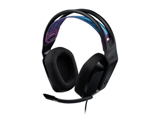 Audifonos Gaming Logitech G335 Jack 3.5mm Pc, Xbox, Playstation, Nintendo Switch, Discord Negro
