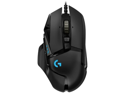 Mouse Gaming Logitech G502 Hero Negro Alambrico Usb Lightsync Rgb 16k Dpis