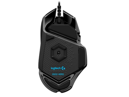 Mouse Gaming Logitech G502 Hero Negro Alambrico Usb Lightsync Rgb 16k Dpis