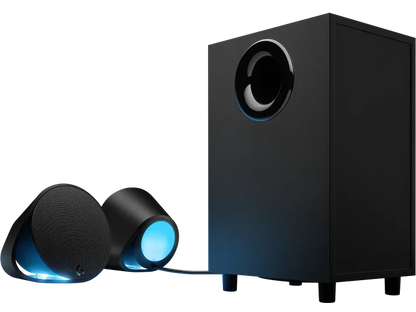 Bocinas Logitech G560 Para Gaming Negras 2.1, 120 Watts Rms, Lightsync Iluminacion Rgb,sonido Envolvente Dtsx Ultra, Compatible Con Usb, 3,5 Mm Y Bluetooth