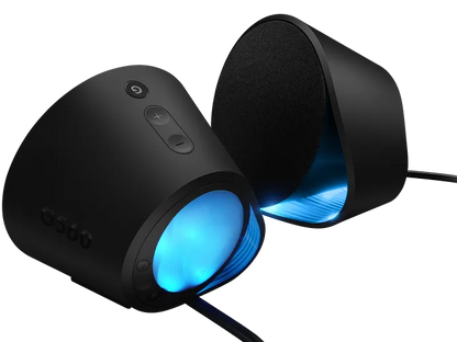 Bocinas Logitech G560 Para Gaming Negras 2.1, 120 Watts Rms, Lightsync Iluminacion Rgb,sonido Envolvente Dtsx Ultra, Compatible Con Usb, 3,5 Mm Y Bluetooth