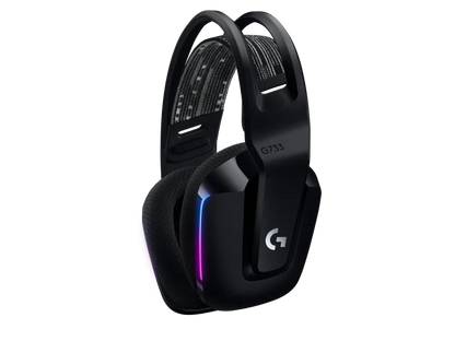 Audifonos Gaming Logitech G733 Lightspeed Rgb Inalambrico Recargable Hasta 29hrs De Uso Negro
