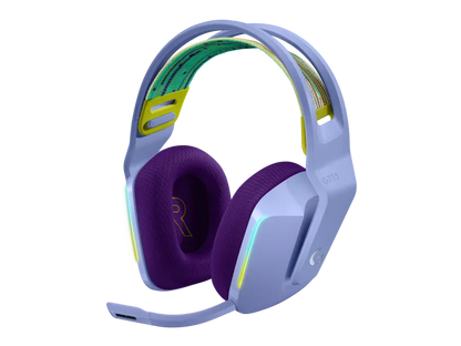 Audifonos Gaming Logitech G733 Lightspeed Rgb Inalambrico Recargable Hasta 29hrs De Uso Lila