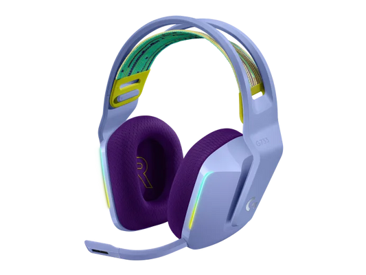 Audifonos Gaming Logitech G733 Lightspeed Rgb Inalambrico Recargable Hasta 29hrs De Uso Lila