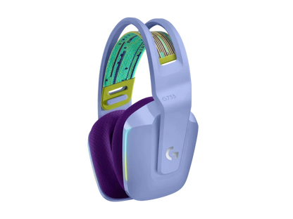 Audifonos Gaming Logitech G733 Lightspeed Rgb Inalambrico Recargable Hasta 29hrs De Uso Lila