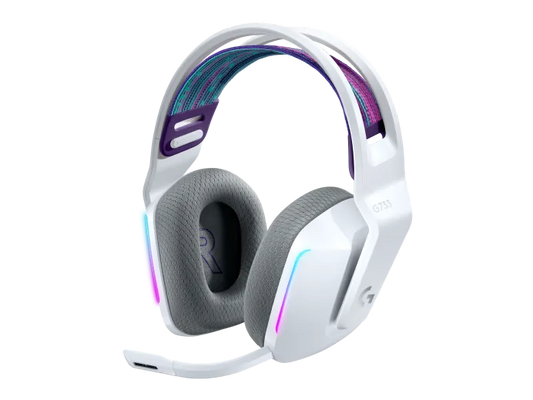 Audifonos Gaming Logitech G733 Lightspeed Rgb Inalambrico Recargable Hasta 29hrs De Uso Blanco