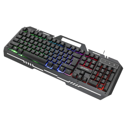 Teclado Gaming Led , Manhattan , 180610 ,con PÁnel MetÁlico Para Celular