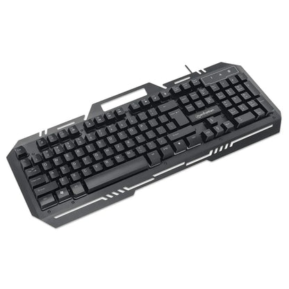 Teclado Gaming Led , Manhattan , 180610 ,con PÁnel MetÁlico Para Celular