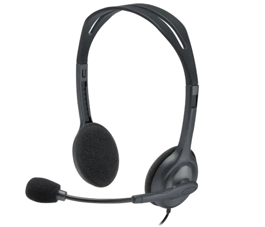 Audifonos Diadema Logitech H111 Jack 3.5 Mm Gris