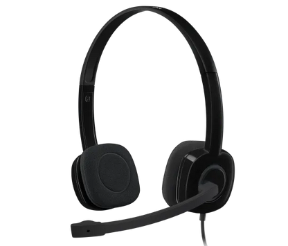 Audifonos Diadema Logitech H151 Control De Volumen Jack 3.5mm Negro