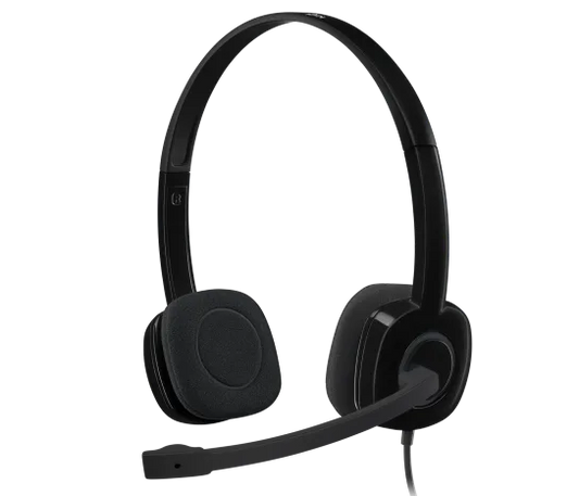 Audifonos Diadema Logitech H151 Control De Volumen Jack 3.5mm Negro