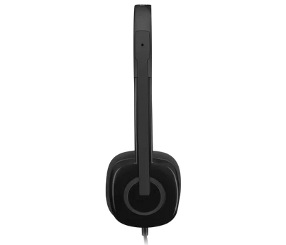 Audifonos Diadema Logitech H151 Control De Volumen Jack 3.5mm Negro