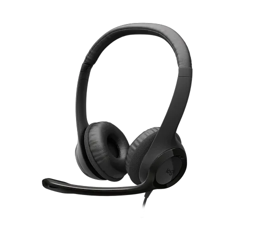 Audifonos Diadema Logitech H390 Supresion De Ruido Control De Volumen Usb Negro