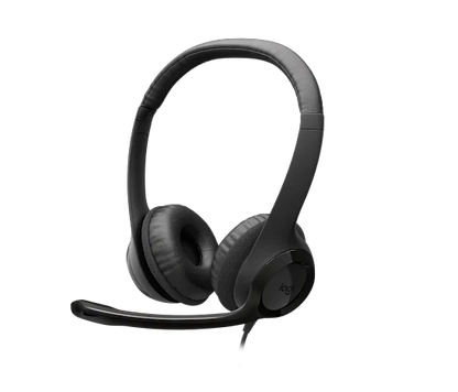 Audifonos Diadema Logitech H390 Supresion De Ruido Control De Volumen Usb Negro