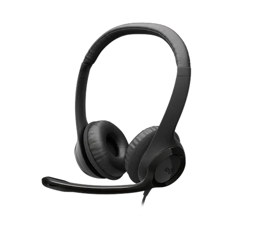 Audifonos Diadema Logitech H390 Supresion De Ruido Control De Volumen Usb Negro
