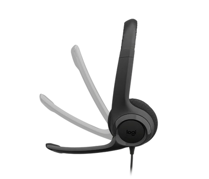 Audifonos Diadema Logitech H390 Supresion De Ruido Control De Volumen Usb Negro