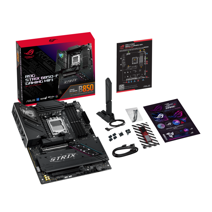 Mb Asus B850 Amd S-am5 9a Gen /4x Ddr5 8000 /hdmi /dp /6x Usb 3.2 /wifi 7 /bluetooth /atx /gama Alta /gamer /rgb