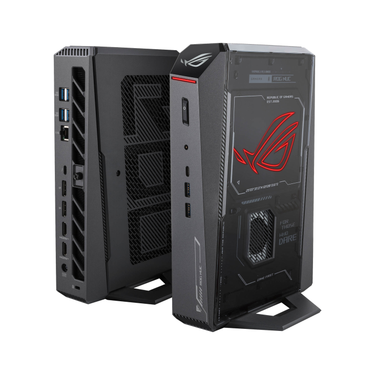 Mini Pc Asus Rog Nuc 2025 Core Ultra 9 275hx /24 Cores (8p+16e) /32gb Ddr5 6400 /2tb M.2 /rtx 5080 16gb Gddr7 /2x Hdmi 2.1 /2x Dp 2.1 /1x Thunderbolt 4 /w11 Home