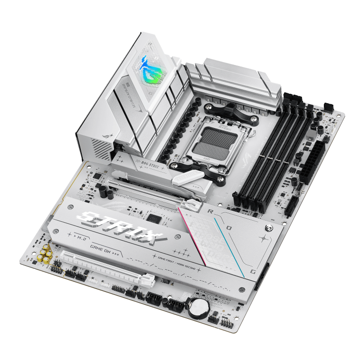 Mb Asus B850 Amd S-am5 9a Gen /4x Ddr5 8000 /hdmi /dp /6x Usb 3.2 /wifi 7 /bluetooth /atx /gama Alta /gamer /rgb /white