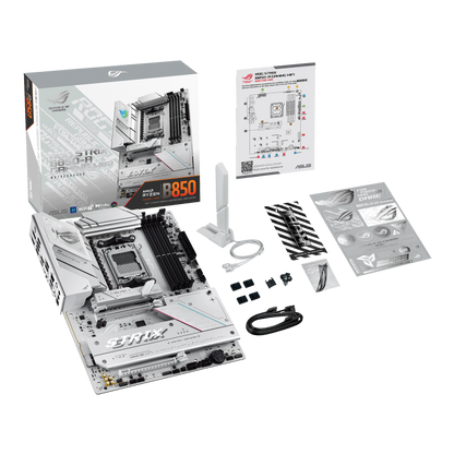 Mb Asus B850 Amd S-am5 9a Gen /4x Ddr5 8000 /hdmi /dp /6x Usb 3.2 /wifi 7 /bluetooth /atx /gama Alta /gamer /rgb /white
