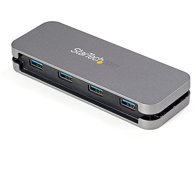 Hub Usb 3.0 De 4 Puertos Usb-a - Hub Usb Tipo A Para Laptop/pc, 5gbps, Alimentado Por Bus Usb, Cable De 28cm Y Gestor De Cable - Startech.com Mod. Hb30am4ab
