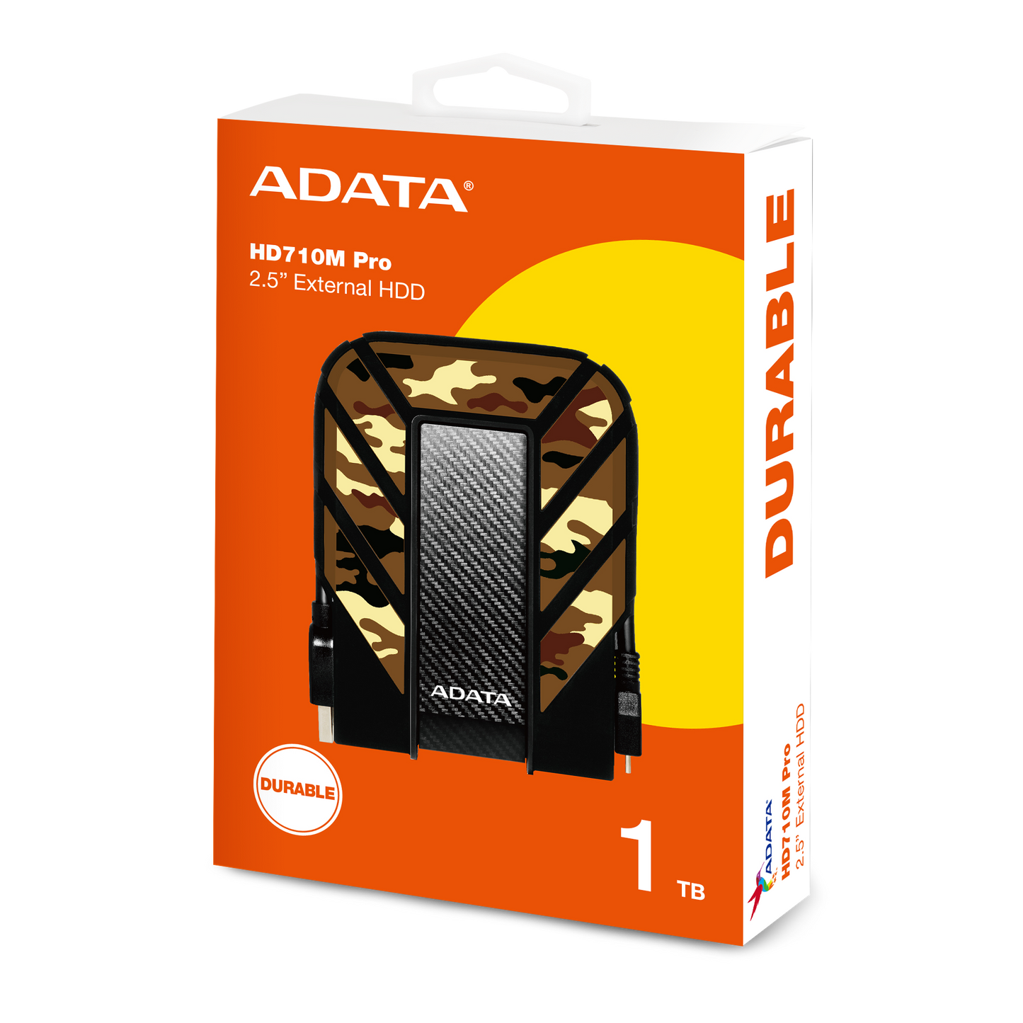 Disco Duro Externo Adata Hd710mp 1tb Portatil 2.5 Usb 3.2 Windows Mac Linux Contragolpes Color Camuflaje (ahd710mp-1tu31-ccf)