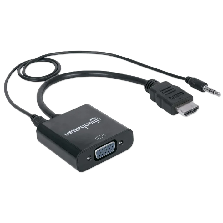 Convertidor Video,manhattan,151559, Hdmi A Svgaaudio, Bolsa
