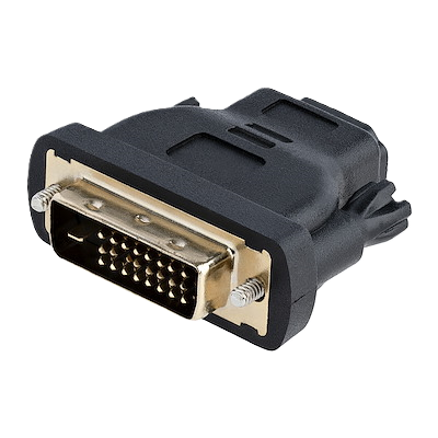 Adaptador De Video Hdmi A Dvi - Dvi-d Macho - Hdmi Hembra - Convertidor De Video - Negro - Startech.com Mod. Hdmidvifm