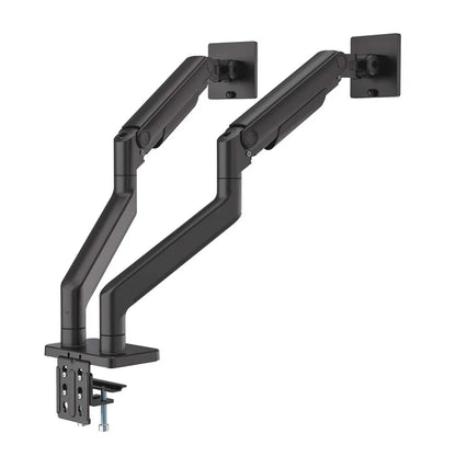 Soportes/manhattan/462587/soporte De Aluminio Con Sistema De Pistón Para 2 Monitores De 17 A 45