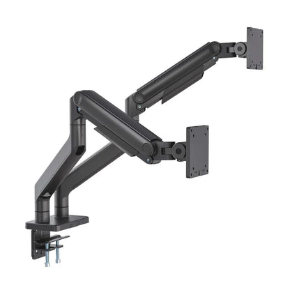 Soportes/manhattan/462587/soporte De Aluminio Con Sistema De Pistón Para 2 Monitores De 17 A 45