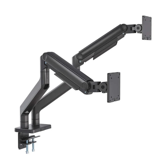 Soportes/manhattan/462587/soporte De Aluminio Con Sistema De Pistón Para 2 Monitores De 17 A 45