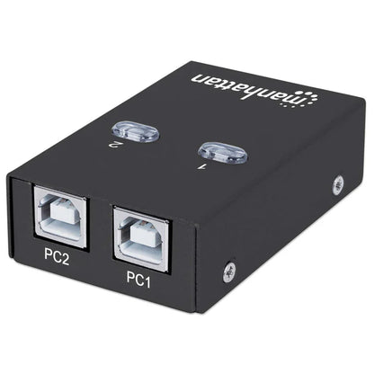 Multiplexor Usb Manhattan,162005, Usb 1:2 Comparte 1 Disp A 2pc