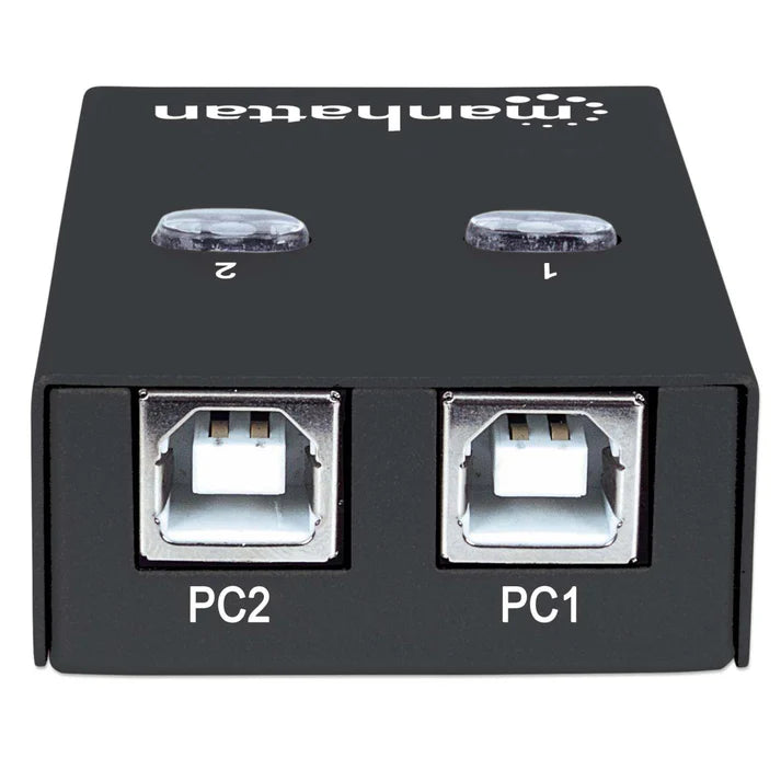 Multiplexor Usb Manhattan,162005, Usb 1:2 Comparte 1 Disp A 2pc