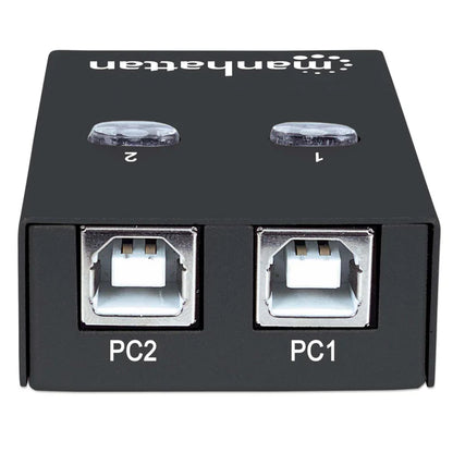 Multiplexor Usb Manhattan,162005, Usb 1:2 Comparte 1 Disp A 2pc