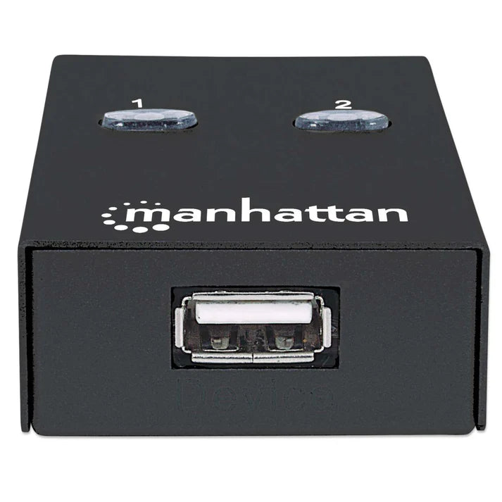 Multiplexor Usb Manhattan,162005, Usb 1:2 Comparte 1 Disp A 2pc
