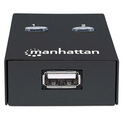 Multiplexor Usb Manhattan,162005, Usb 1:2 Comparte 1 Disp A 2pc