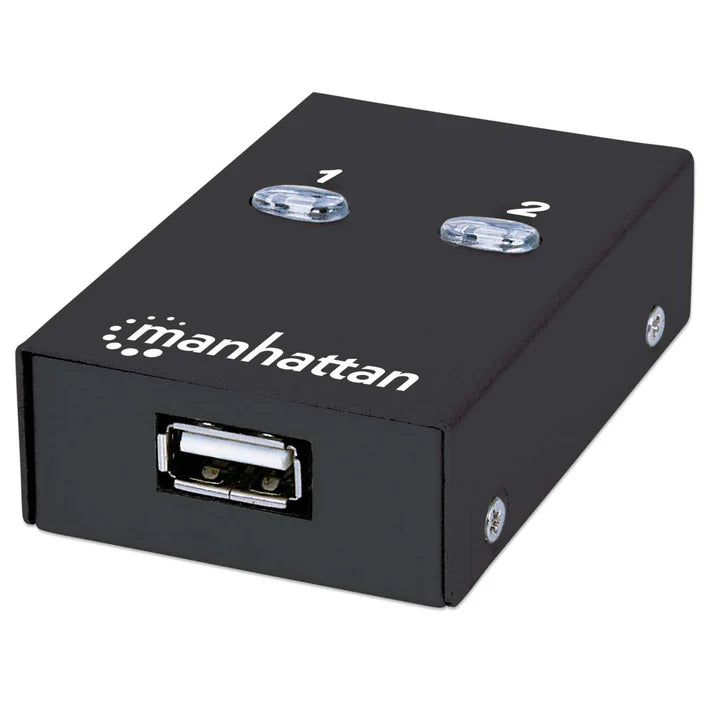 Multiplexor Usb Manhattan,162005, Usb 1:2 Comparte 1 Disp A 2pc