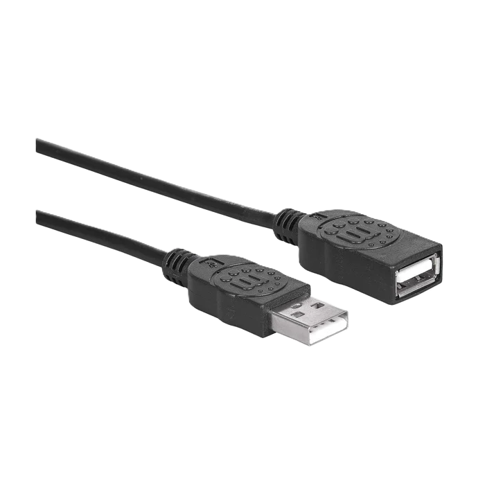 Cable Usb,manhattan,308519, V2.0 Ext. Tipo A  0.9m Negro