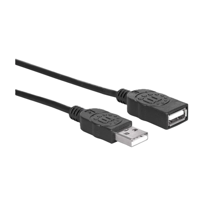 Cable Usb,manhattan,308519, V2.0 Ext. Tipo A  0.9m Negro
