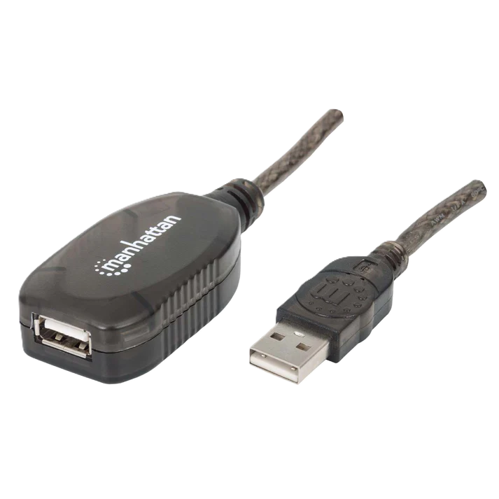 Cable Usb,manhattan,150958, V2.0 Ext. Activa 20.0m Negro