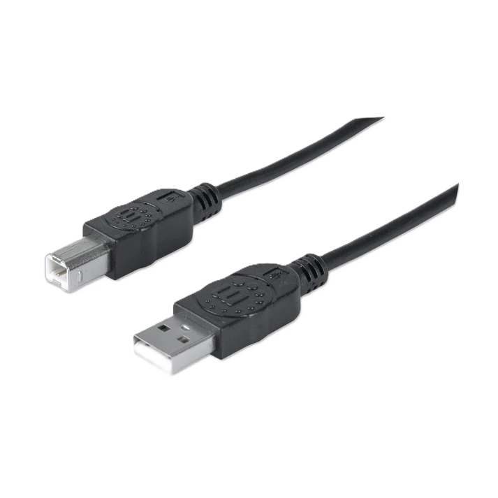 Cable Usb, Manhattan,306218, V2.0 A-b  0.9m, Negro